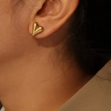 Heart Beat Stud Earrings