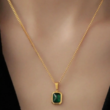 Green Zircon Pendant